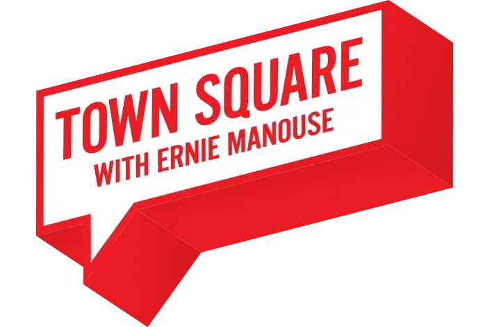 Town Square with Ernie Manouse logo