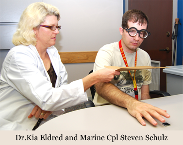 image of Dr.Kia Eldred and Marine Cpl Steven Schulz