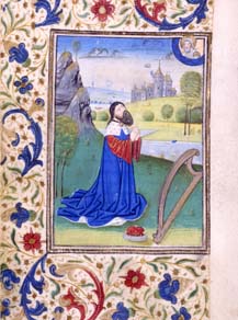 Illuminated medieval manuscript