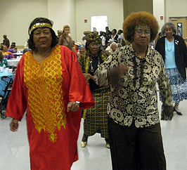 image of senior women at the prom