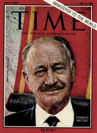 Conrad N. Hilton on the cover of Time Magazine