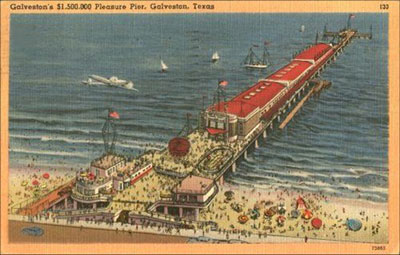 Past rendition of Galveston's Pleasure Pier