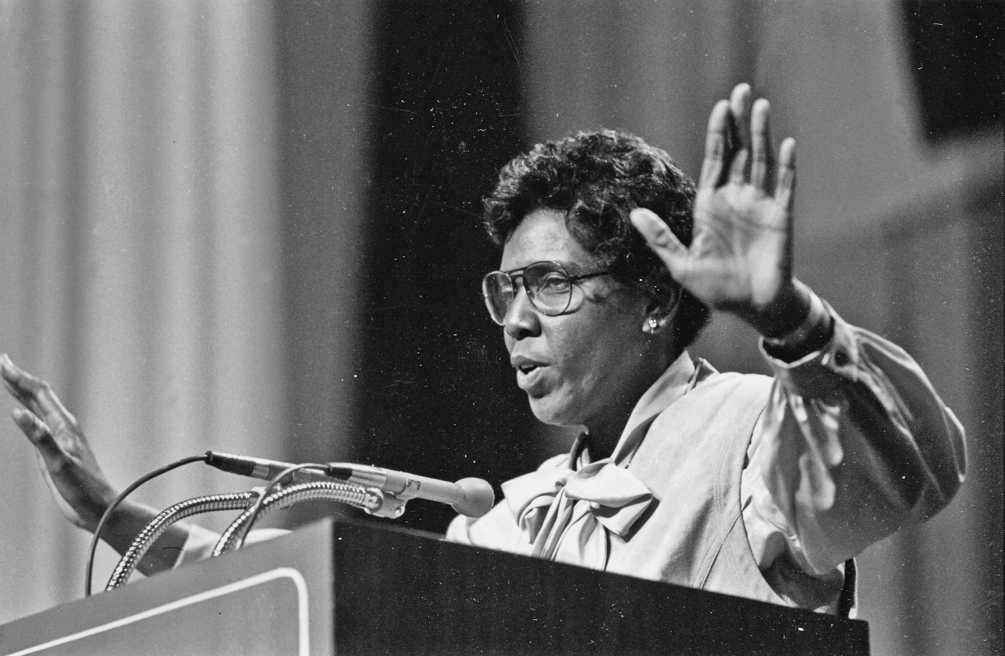 U.S congresswoman Barbara Jordan electrified audiences with her distinct oratory style, a style she admitted was learned during her years on the Texas Southern University debate team under the leadership of Dr. Thomas Freeman.  
