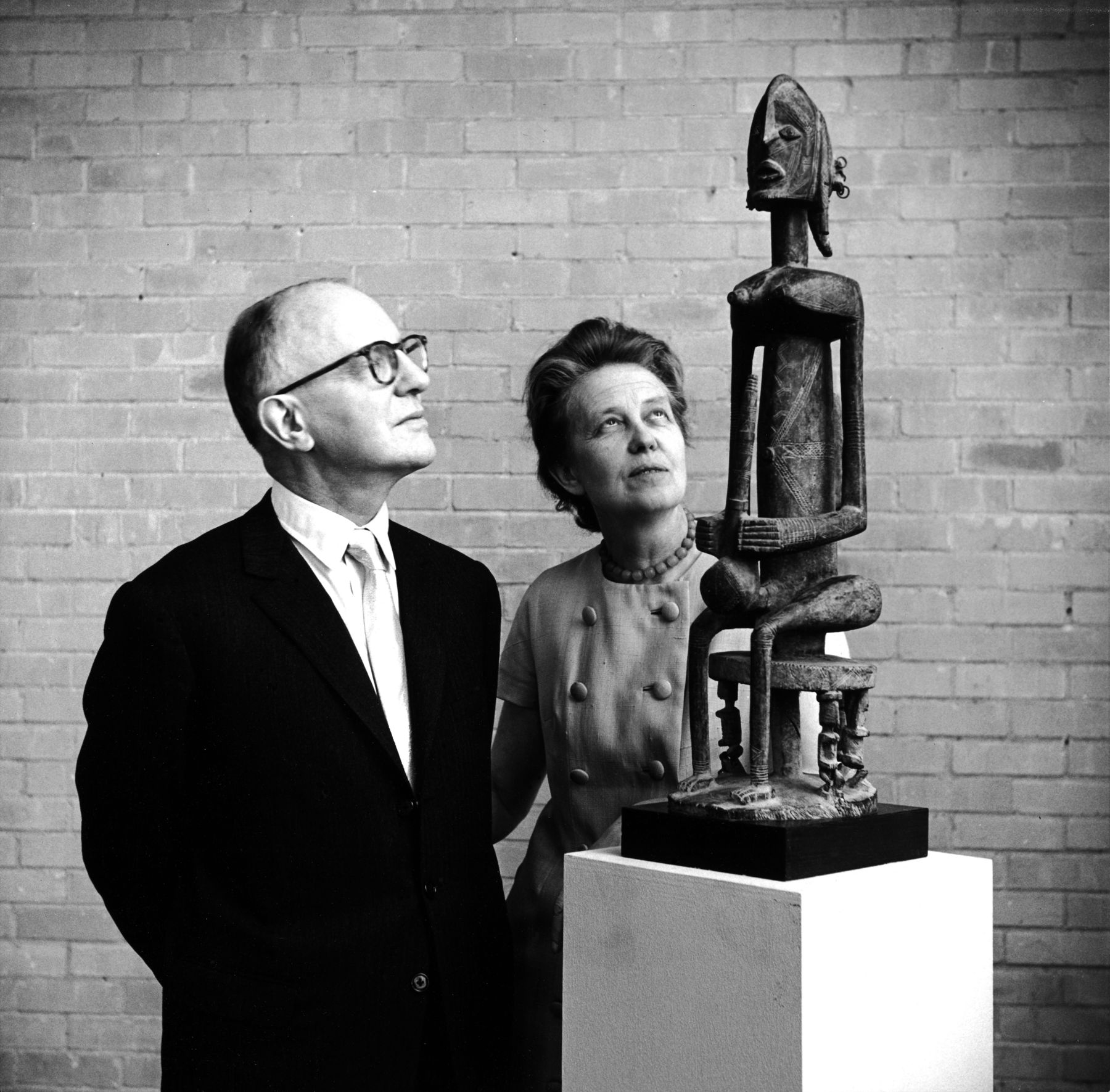 John and Dominique de Menil at the University of St. Thomas, Houston, 1965