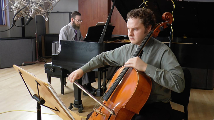 Patrick Moore (cello) and Rodney Waters (piano)Credit: Troy Schulze