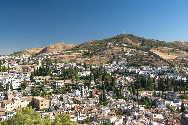 Hillside in Granada, Spain