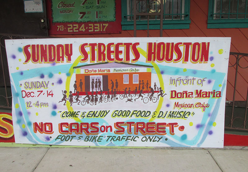 sunday streets sign