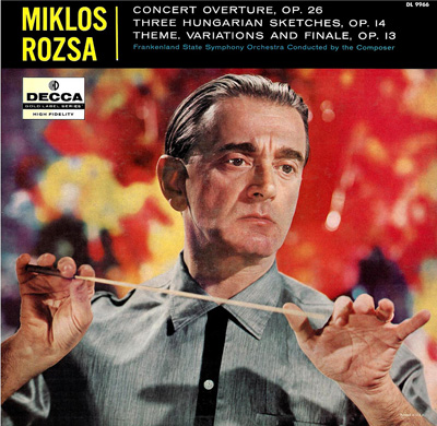Decca album art for Miklos Rozsa music collection