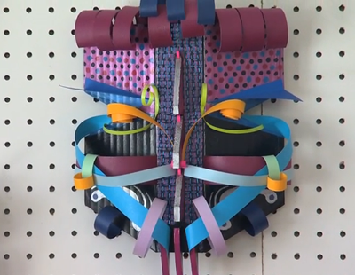 Houston artist Sherry Tseng Hill re-purposes materials to create bright, multicultural masks.