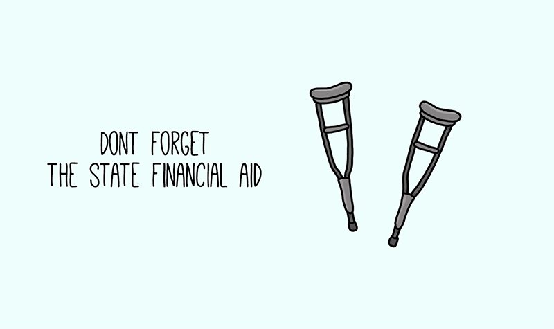 Don't forget the state financial aid