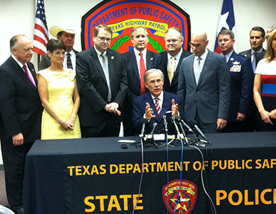 Governor Greg Abbott visited Houston on Tuesday to sign legislation to strengthen border security.