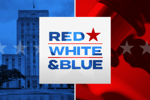 Red, White, and Blue banner