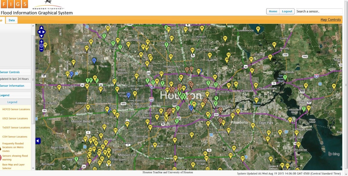 Credit: Dave Fehling Mapping system uses 350 flood sensors