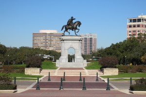 Picture of the Sam Houston Statue in Houston's Hermann Park