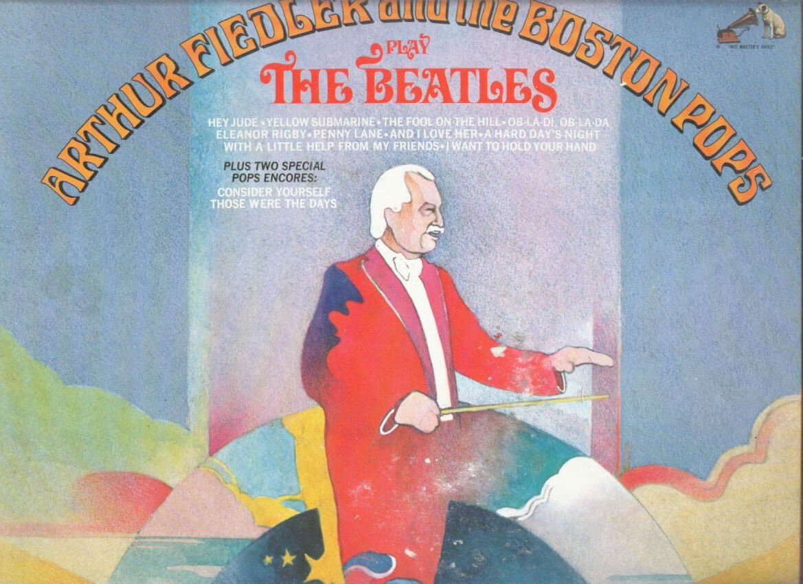 Arthur Fiedler and the Boston Pops Play the Beatles album cover.