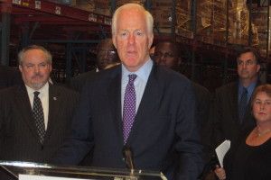 Picture of John Cornyn at a press conference