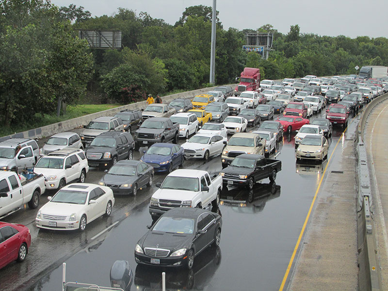 cars congested in traffic