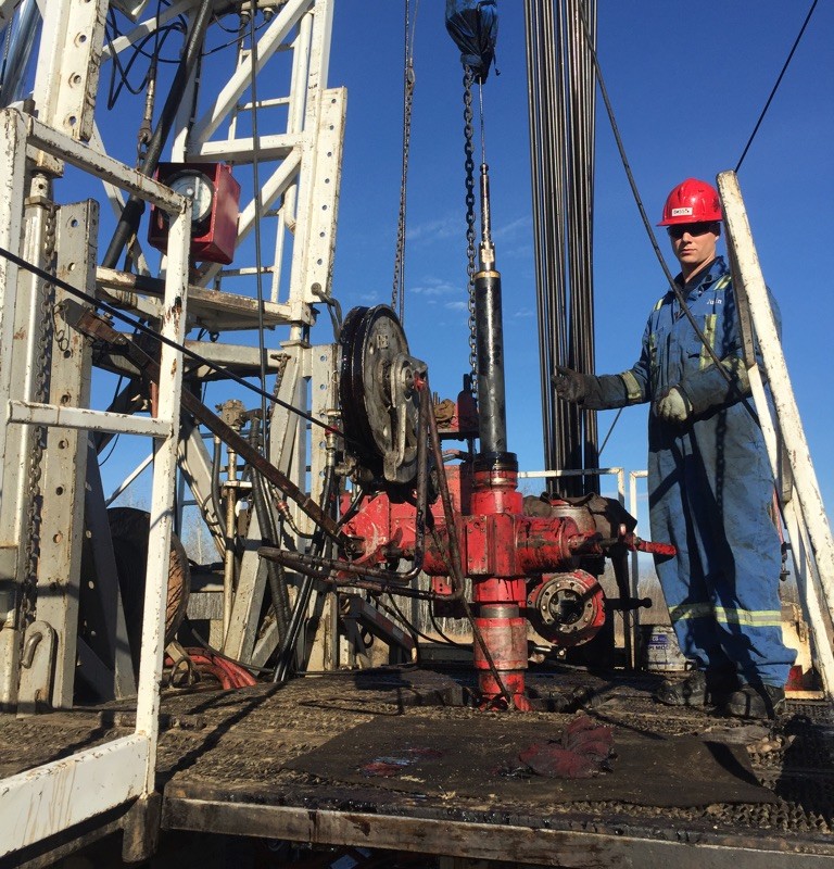 In Alberta, Canada a Novas drilling  rig using the plasma pulse device