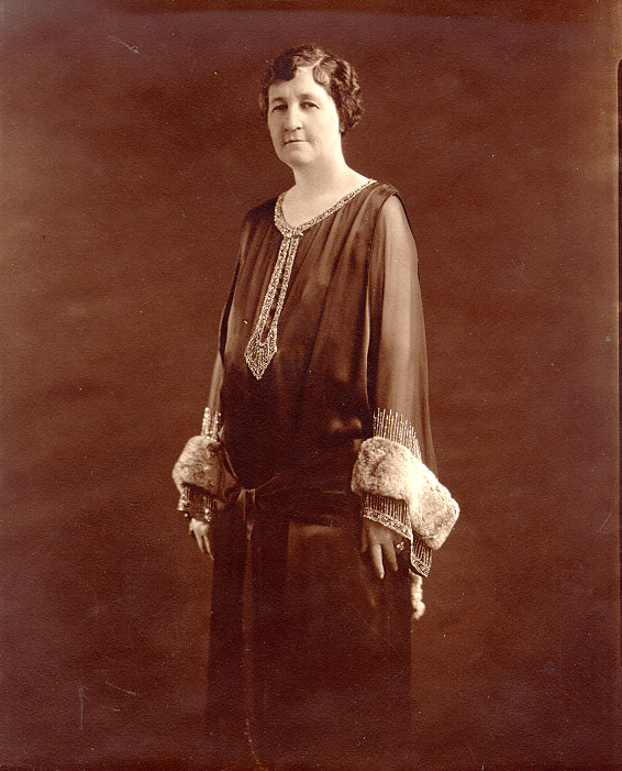 Portrait of Miriam Amanda Wallace standing