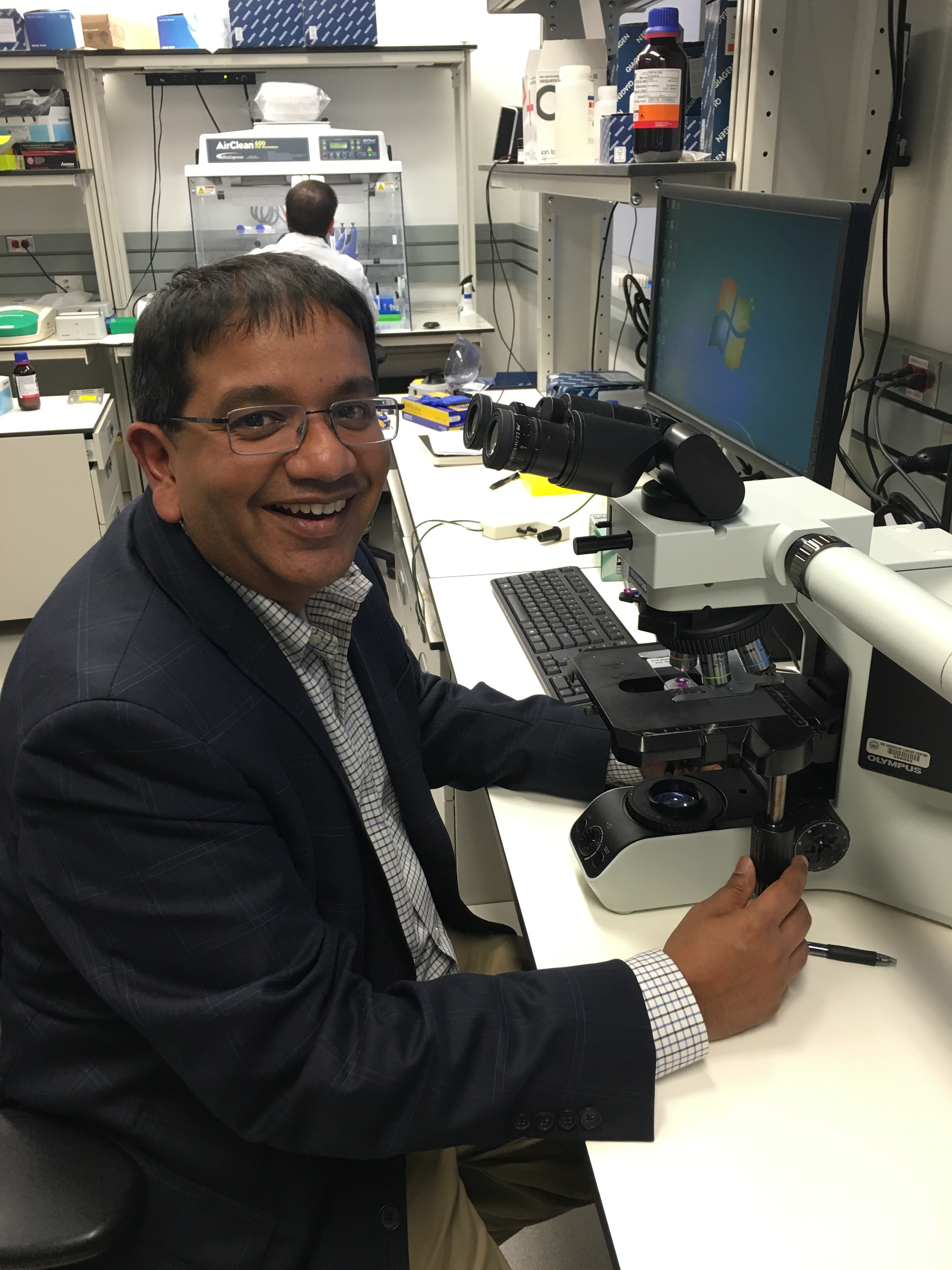 Dr. Anirban Maitra, a pancreatic cancer researcher at MD Anderson, said support from the "Moon Shots" program is helping his lab find new treatments. 