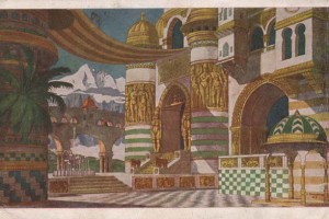 1905 set designed for Ruslan and Ludmilla by Ivan Bilibin