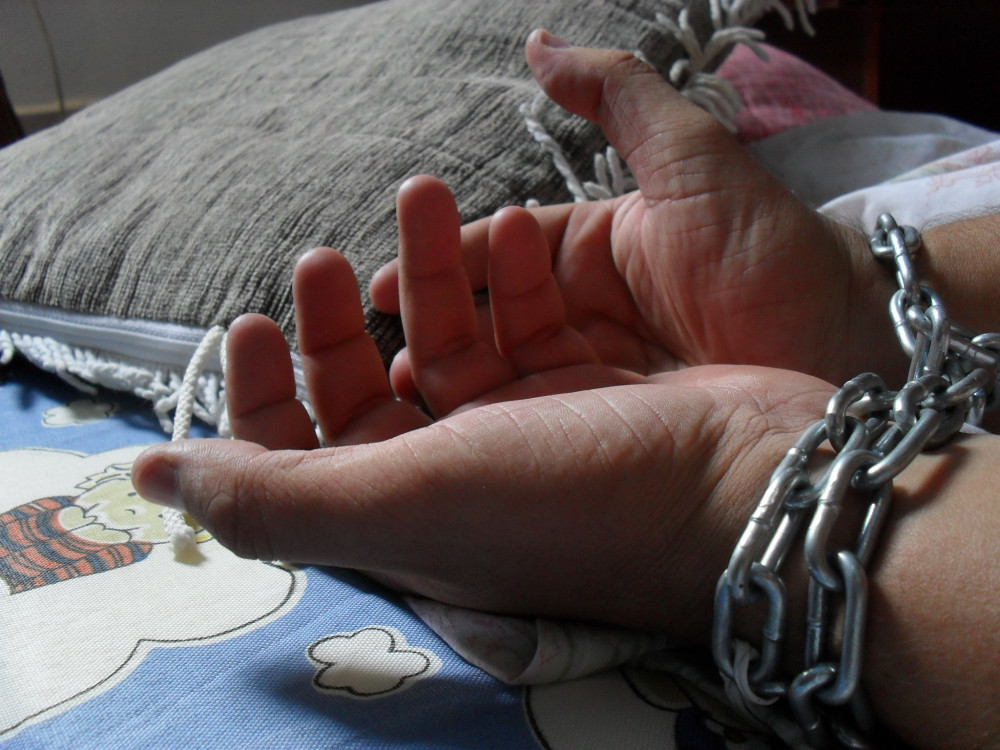 Generic image showing bound hands
