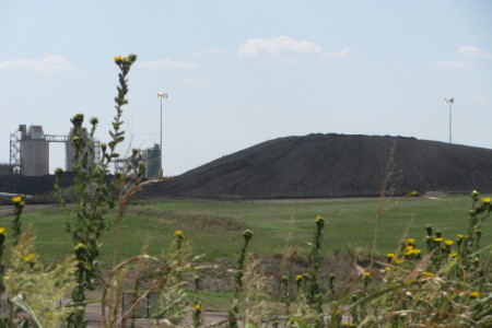 coal ash mound