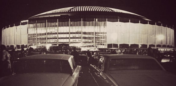 The Astrodome in 1965. Photo: Ted Rozumalski - The Sporting News Archives/Wikipedia Commons.