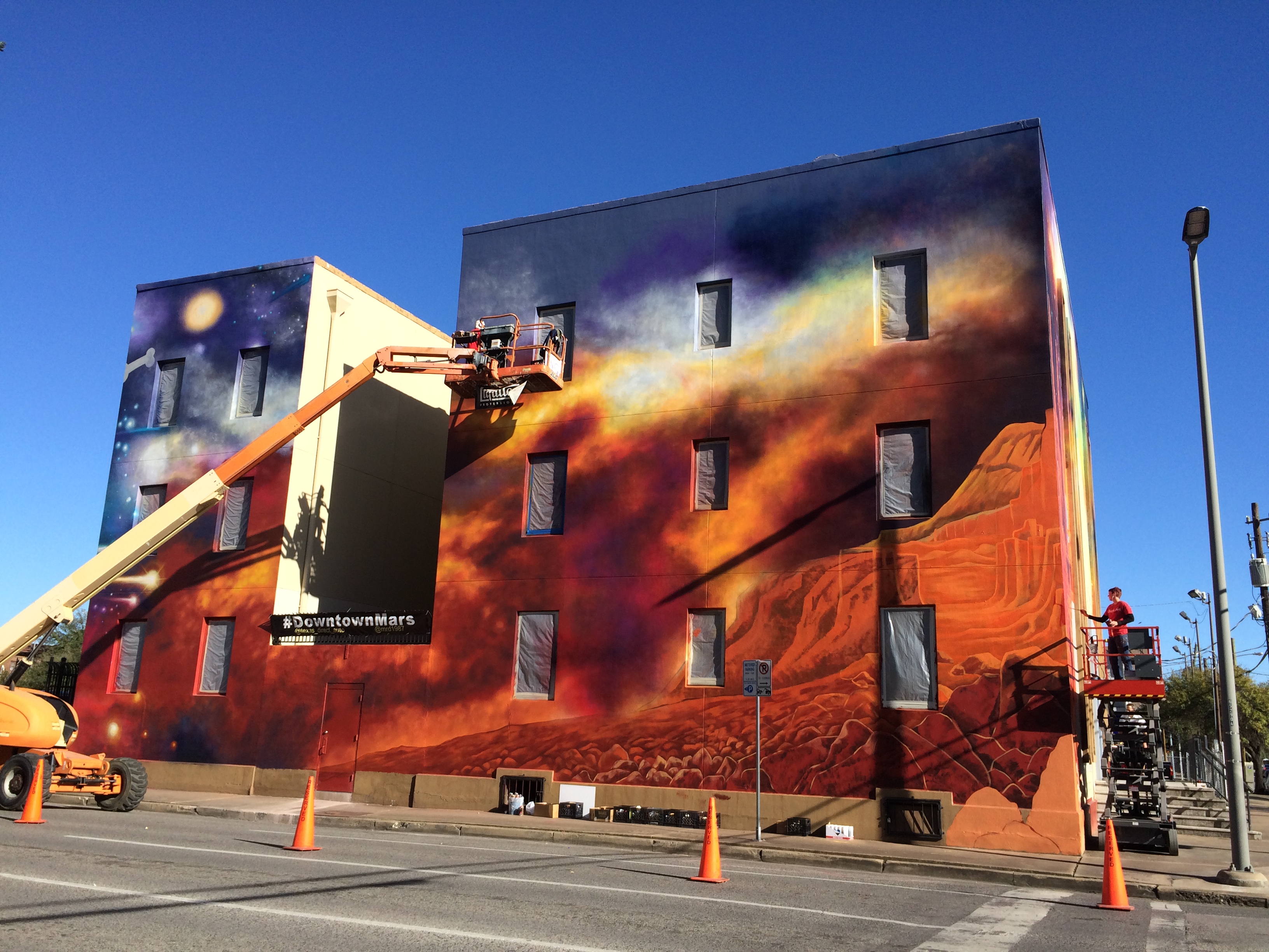 New Mural Pays Homage To Space City With Cosmic Canine – Houston Public  Media