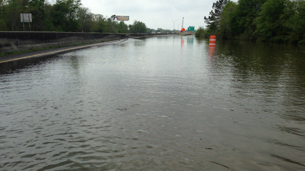 I-10 At Louisiana State Line Flooding