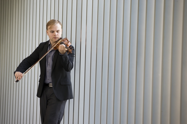 Matthew Detrick, violinist for the Apollo Chamber Players