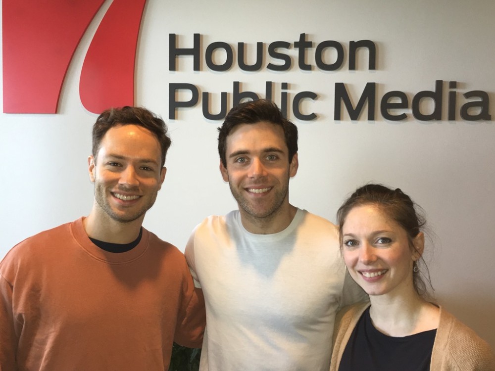 Houston Ballet dancers Oliver Halkowich, Connor Walsh and Melody Walsh