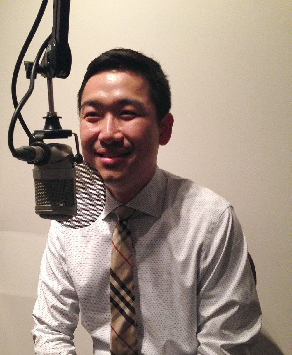 Tony Kong at the mic