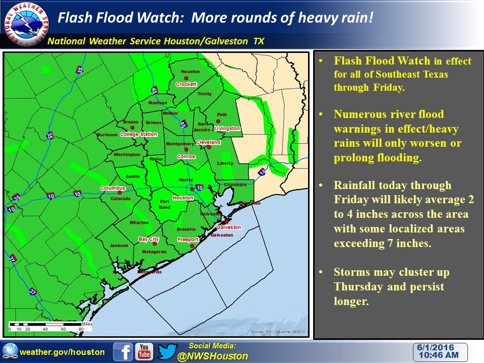 Flash Flood Watch In Effect Until Friday, Severe Weather Forecast ...