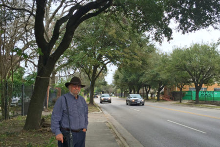 : Jonathan Smulian with the Houston Heights Association wants part of Yale Street be designated a “green corridor.”