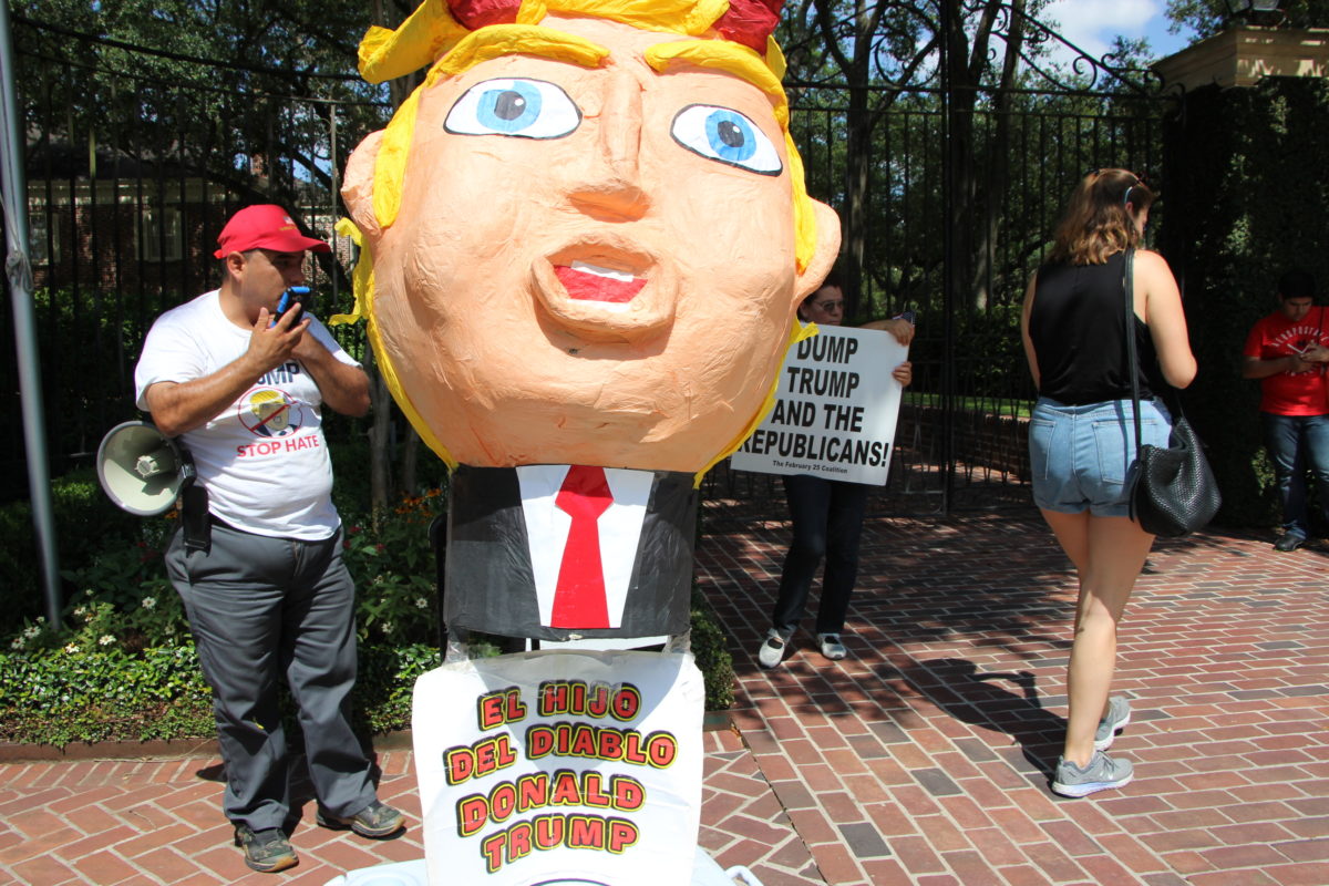 Donald Trump Rally, Fundraiser In Houston Met By Protesters ...