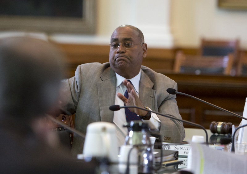 Sen. Rodney Ellis D-Houston questions witness during a Jan 26th, 2016 State Affairs Committee hearing