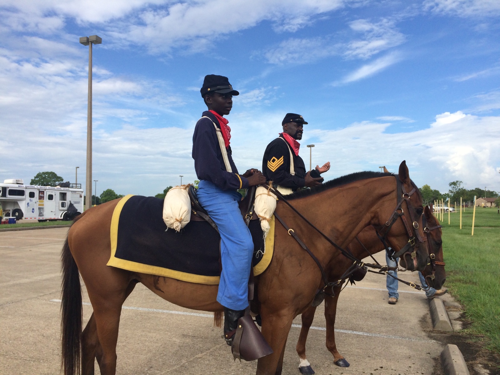 Riders from Pennsylvania taking part in Buffalo Soldiers commemoration