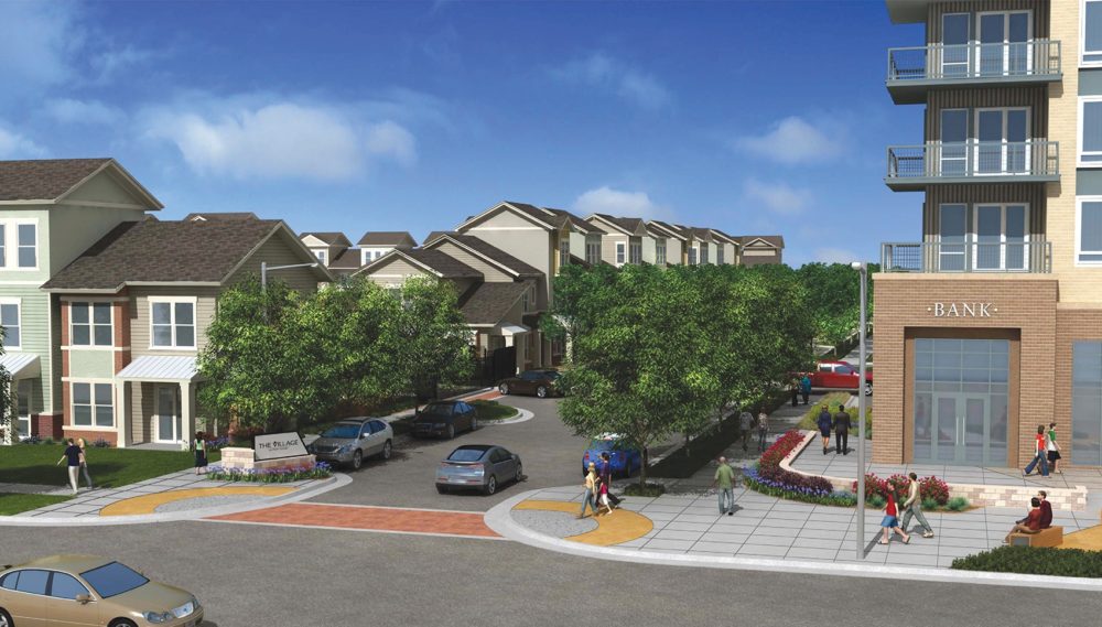 This rendering shows The Village at Palm Center, one of the projects the City of Houston's Housing and Community Development Department is involved in and that entails units restricted at affordable rents.