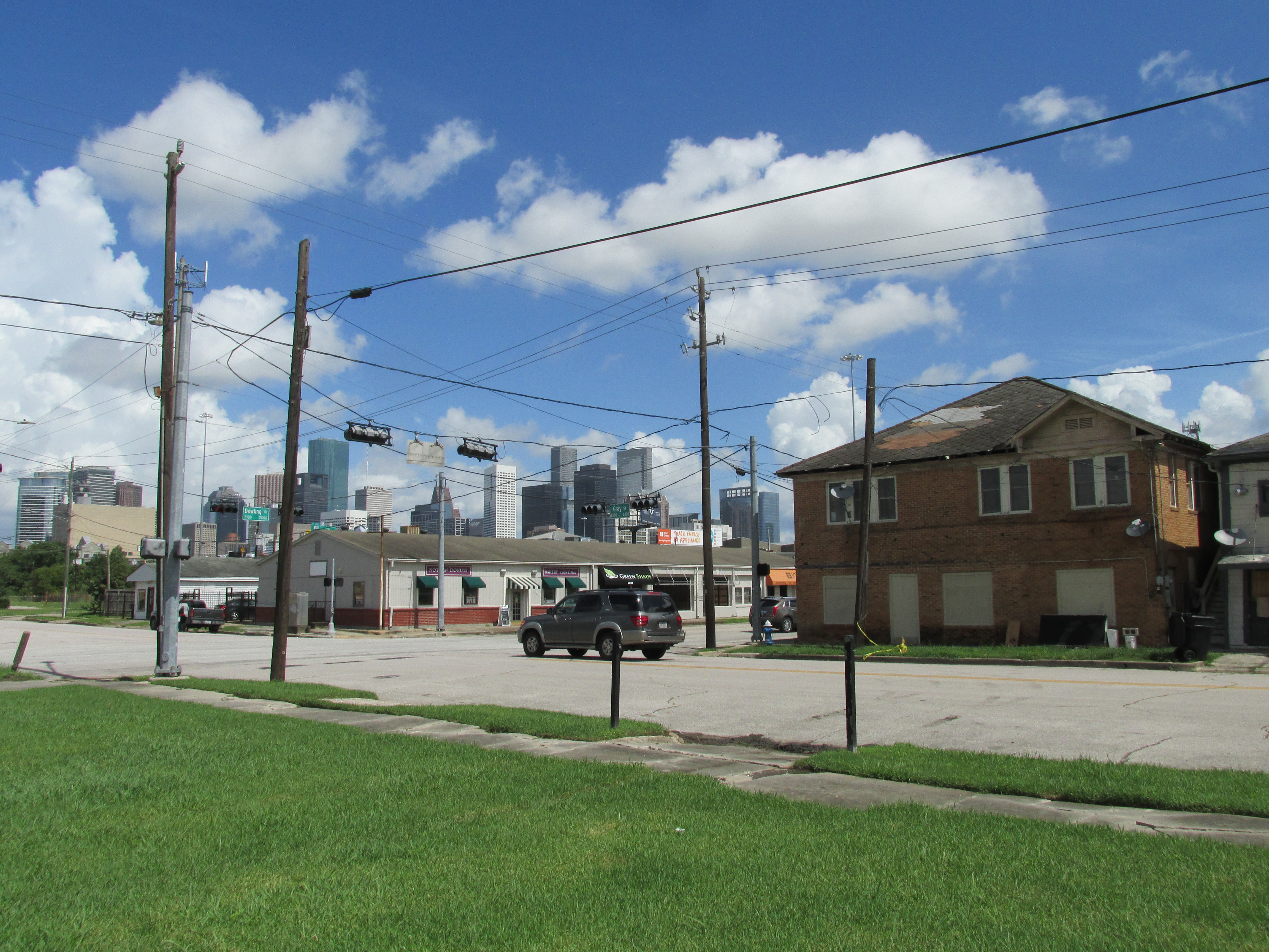 The northern Third Ward lies just southeast of downtown Houston.