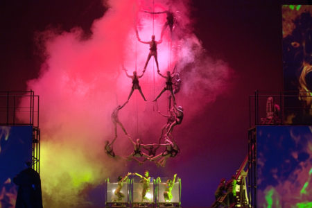 Production photo of Götterdämerung, Palau de les Arts Reina Sofía.
