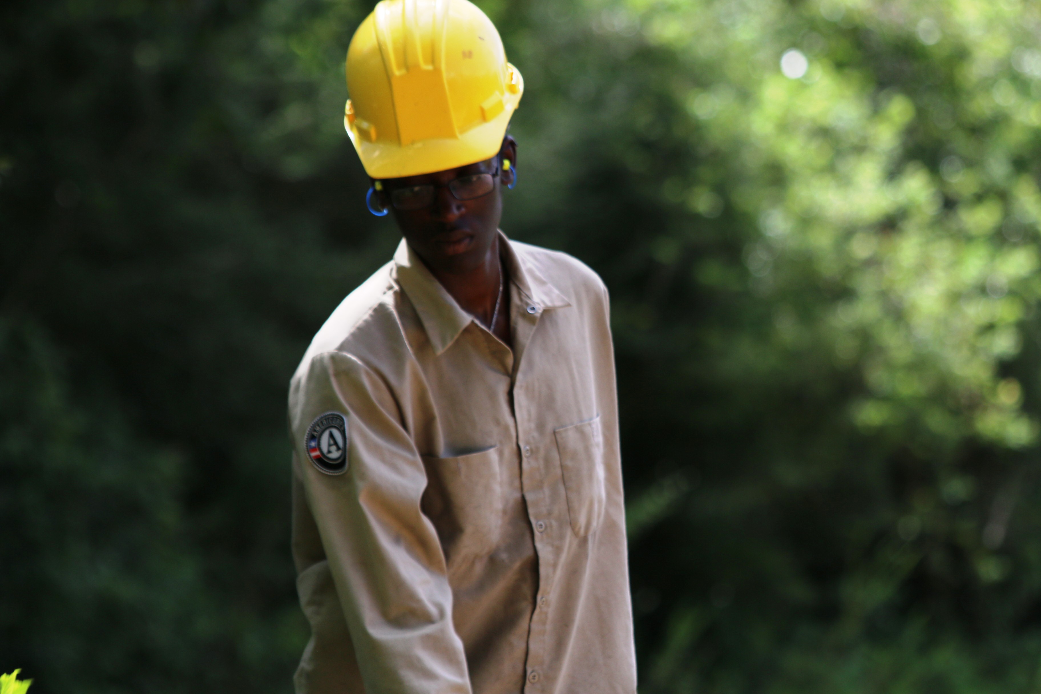 Texas Conservation Corps member Catheryn Redmon