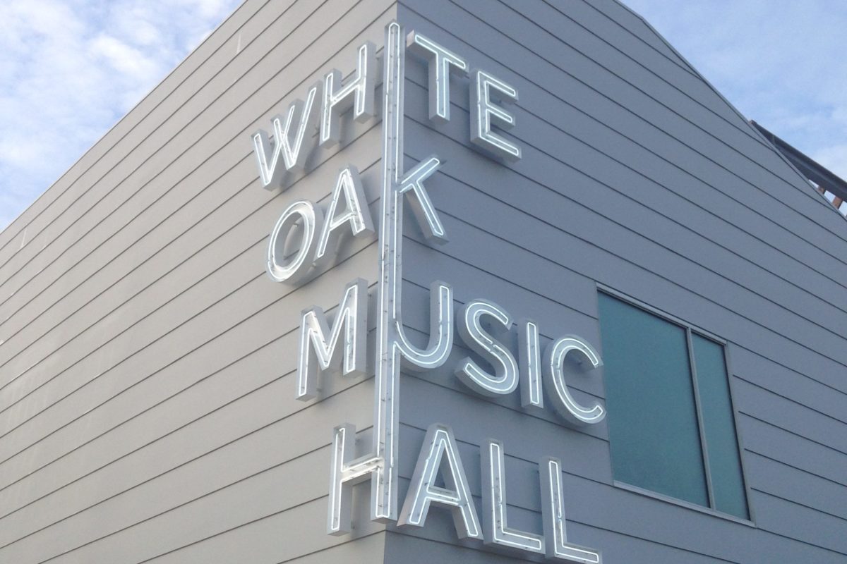 The exterior of Houston's newest indoor/outdoor music venue, White Oak Music Hall. (Photo: Erin Woolsey/White Oak Music Hall)
