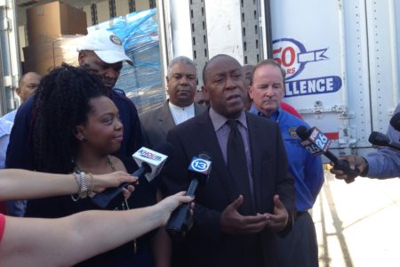 Houston Mayor Sylvester Turner underscored how quickly Houstonians reacted to help the flood survivors in Baton Rouge.