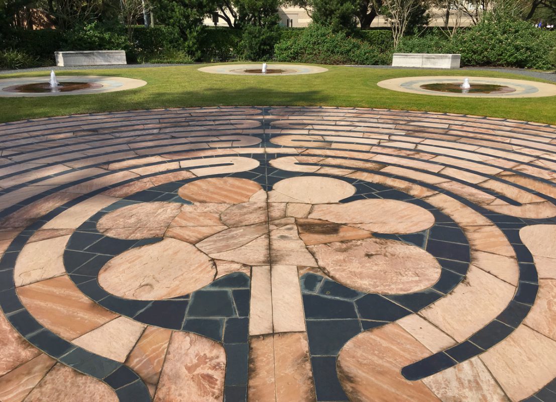 The labyrinth on the campus of the University of St. Thomas.