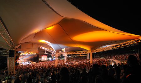 The Cynthia Woods Mitchell Pavilion opened to the public in 1990 and has become an iconic venue for The Woodlands and the greater Houston area.