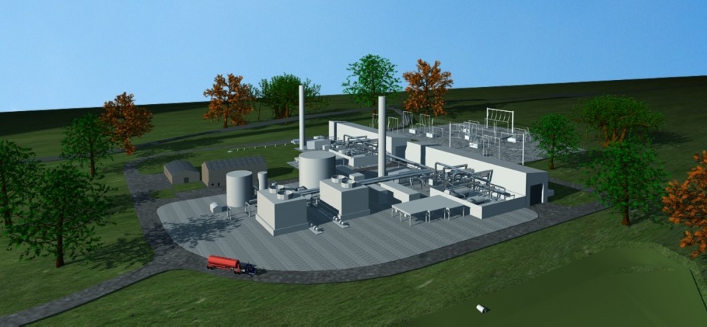 Artist rendering of proposed salt dome electricity storage project in Anderson County