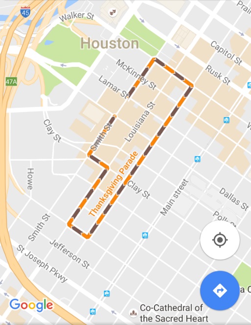 Google zeroes in on Houston Thanksgiving Day Parade with updated  information - CultureMap Houston