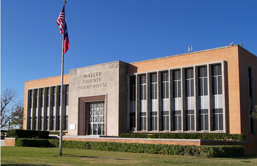 The Waller County Courthouse building.