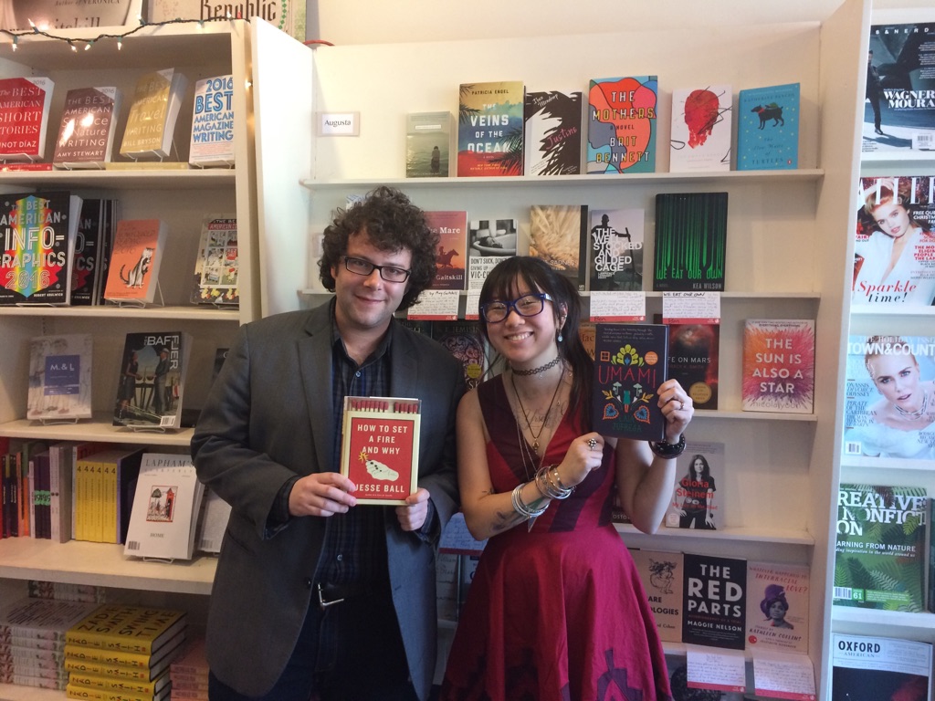 Brazos Bookstore's Benjamin Rybeck and Annalia Luna